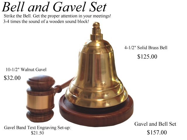 Bell and Gavel Sets