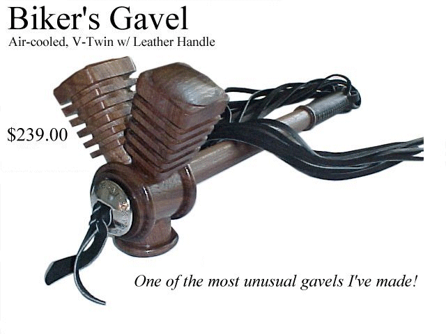 Custom Biker's Gavels