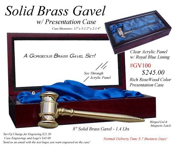 Brass Gavels