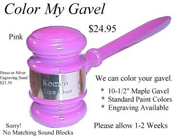 Custom Painted Gavels