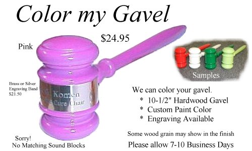 Custom Painted Gavels