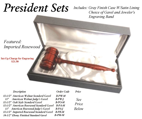 President Presentation Set