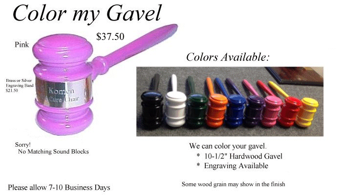 Custom Painted Gavels