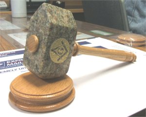 Granite Masonic Gavel